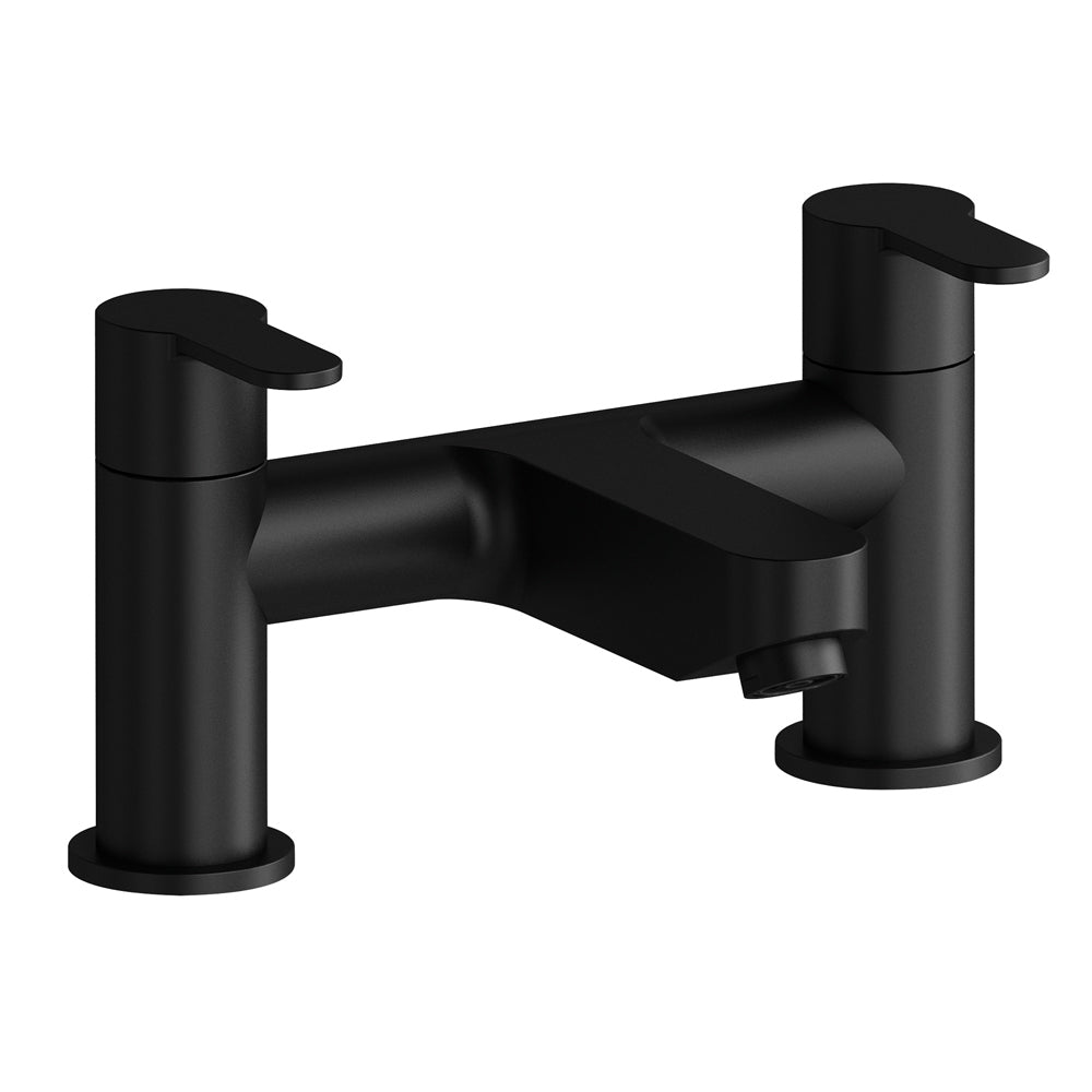 Modern Bathroom Round Deck Mounted Bath Filler Tap - Choice of Colour
