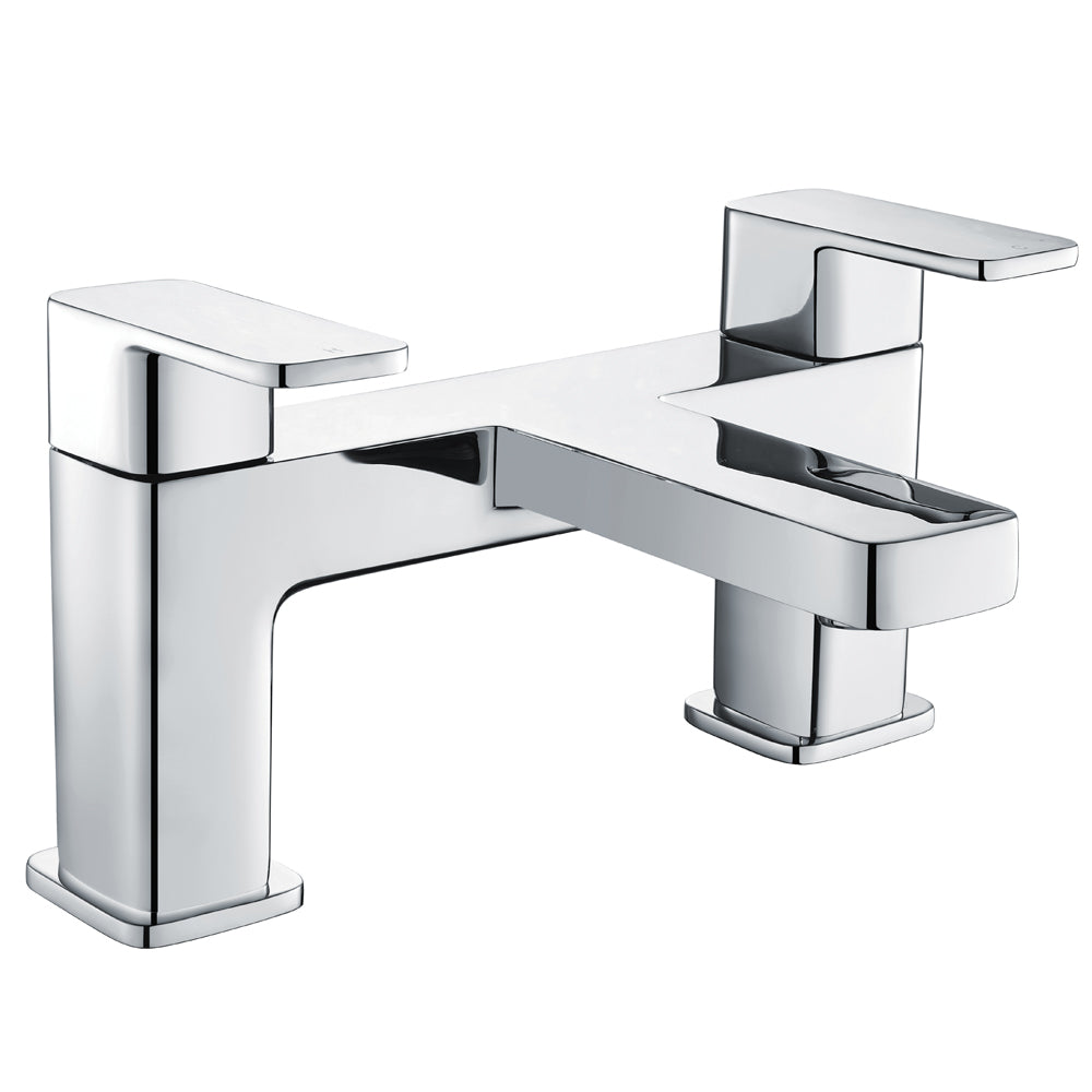 Modern Bathroom Soft Square Bath Filler Tap - Choice of Finish
