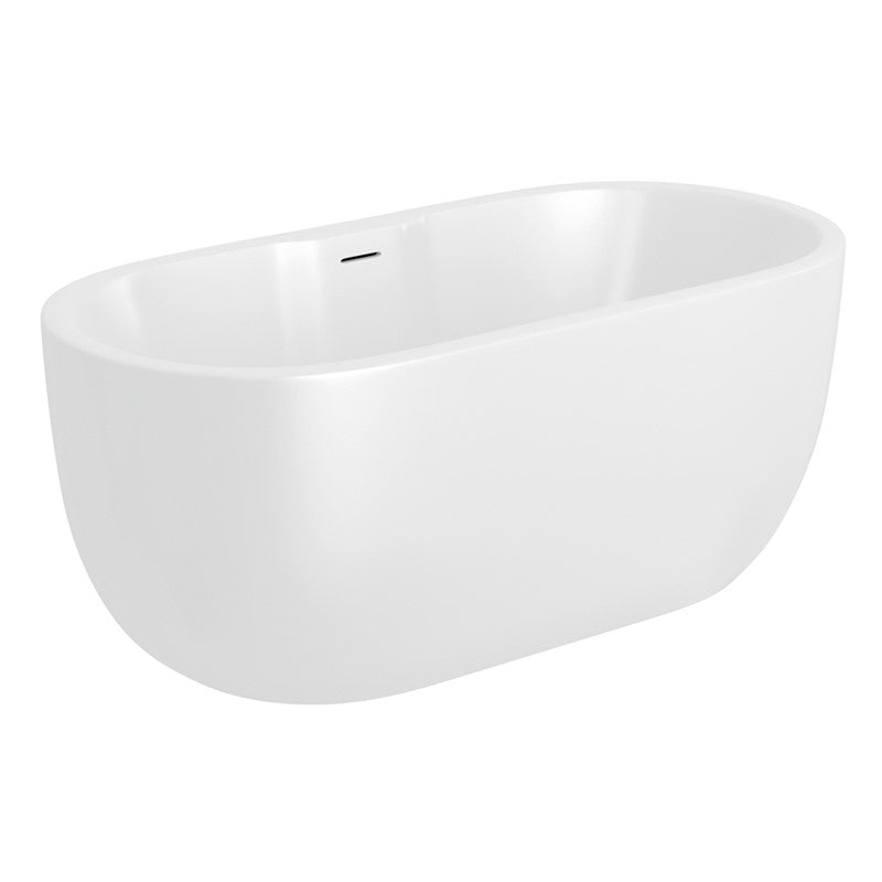 Round Freestanding Boat Bath, White, Choice of Size
