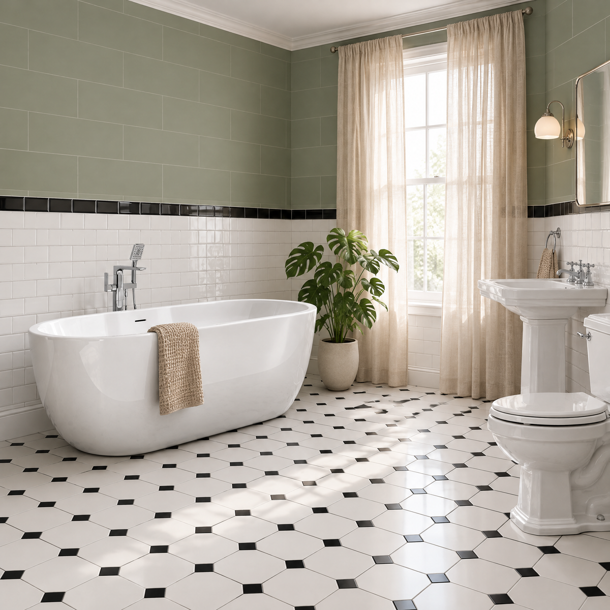 Round Freestanding Boat Bath, White, Choice of Size