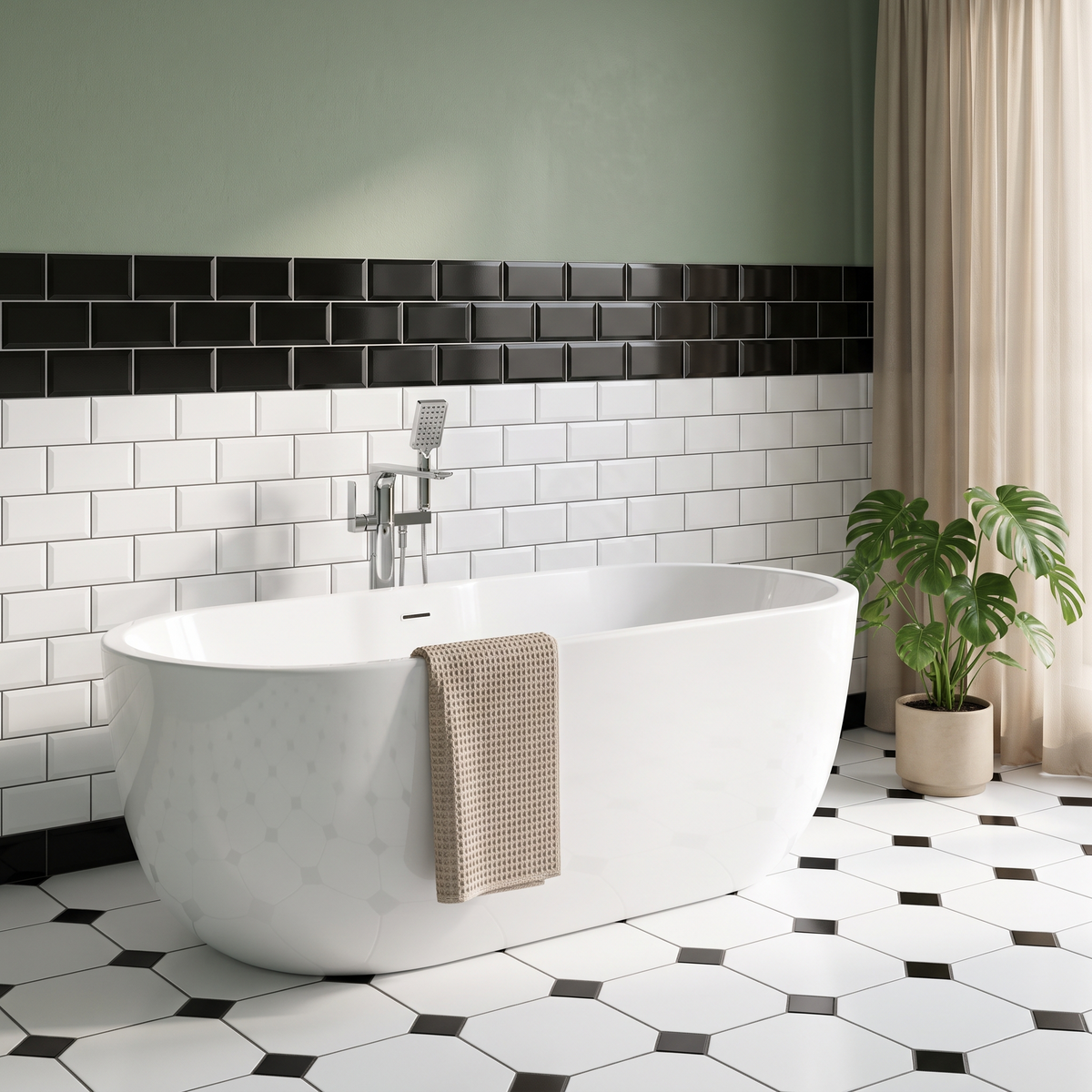 Round Freestanding Boat Bath, White, Choice of Size