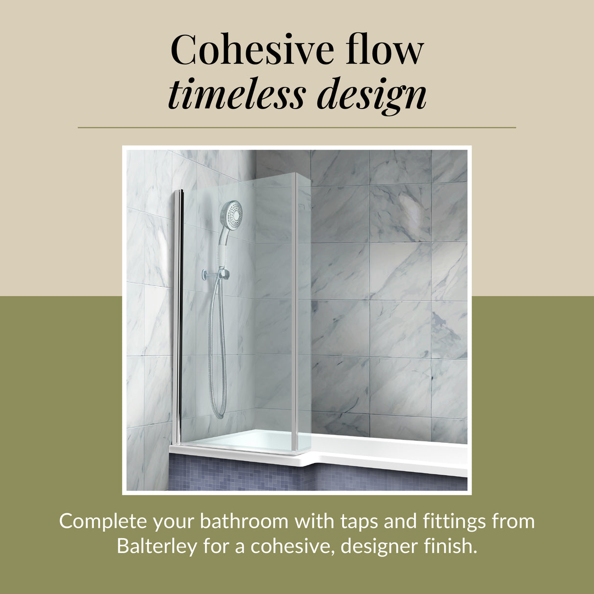 6mm Toughened Safety Glass Reversible L-Shaped Bath Screen Fixed