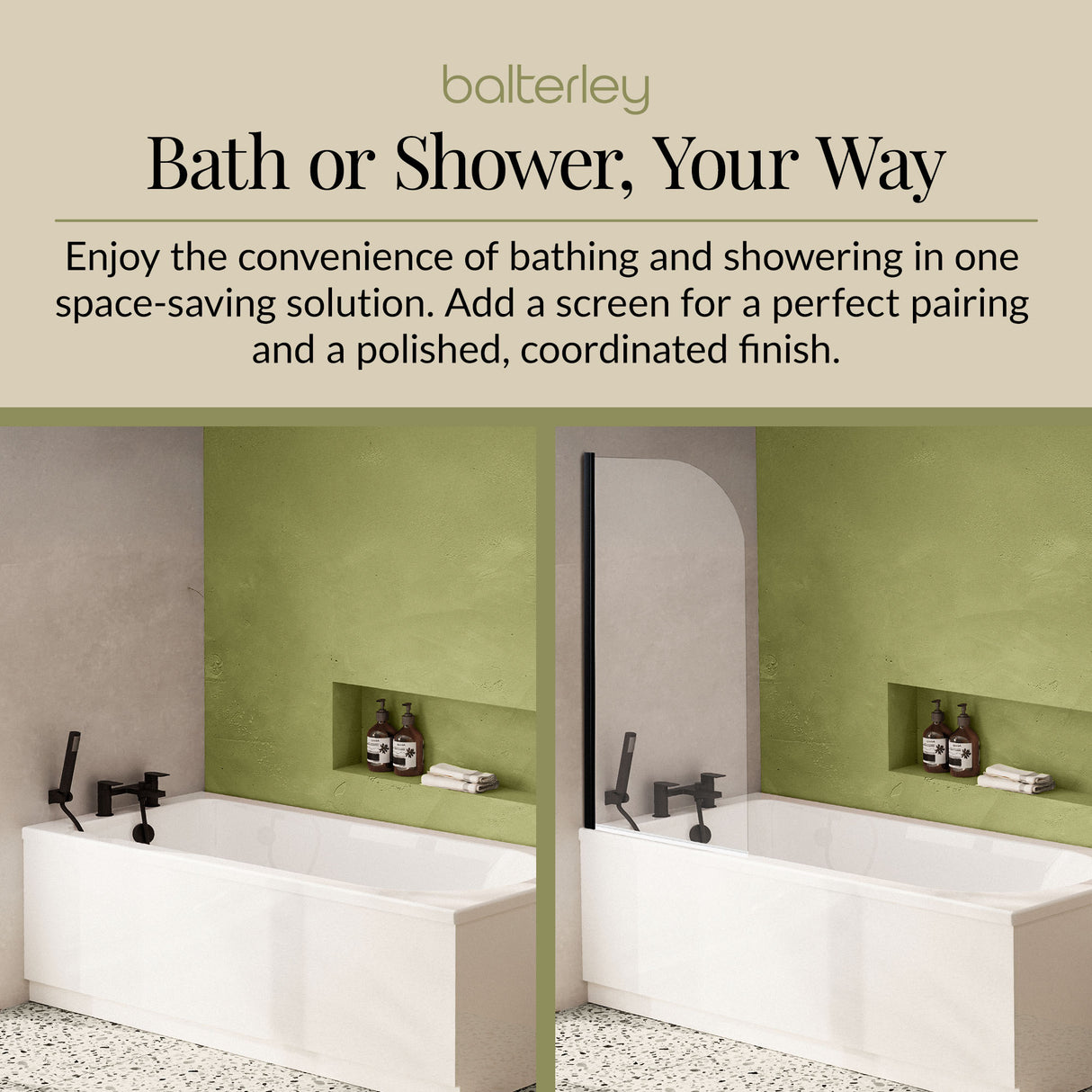 Round Single Ended Bath & Leg Set- Multiple Sizes Available