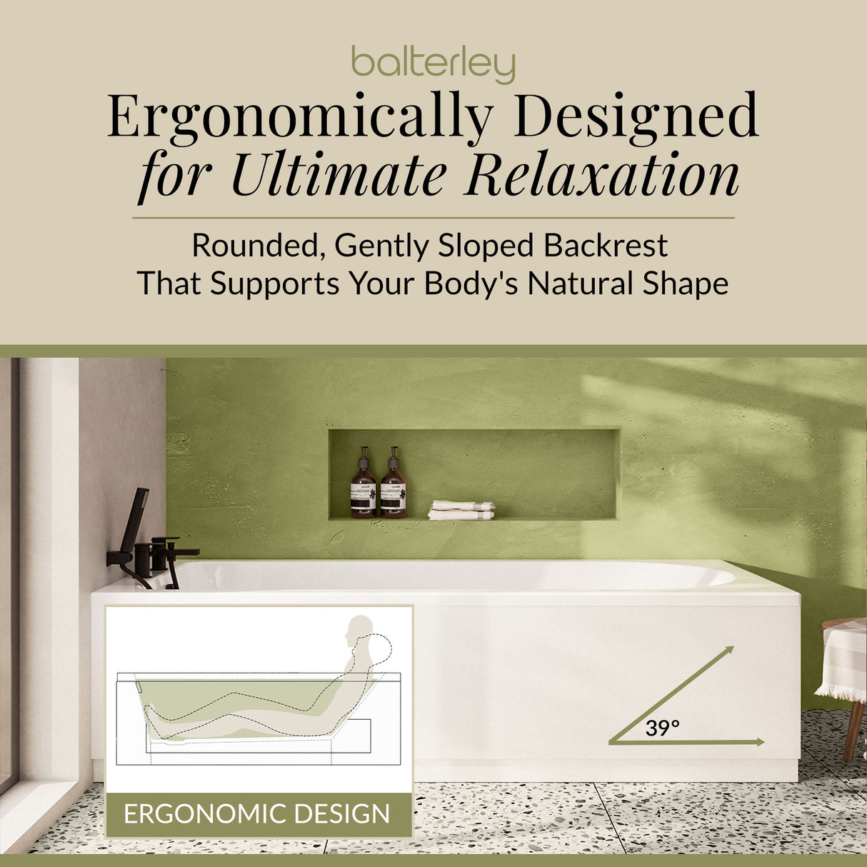 Round Single Ended Bath & Leg Set- Multiple Sizes Available