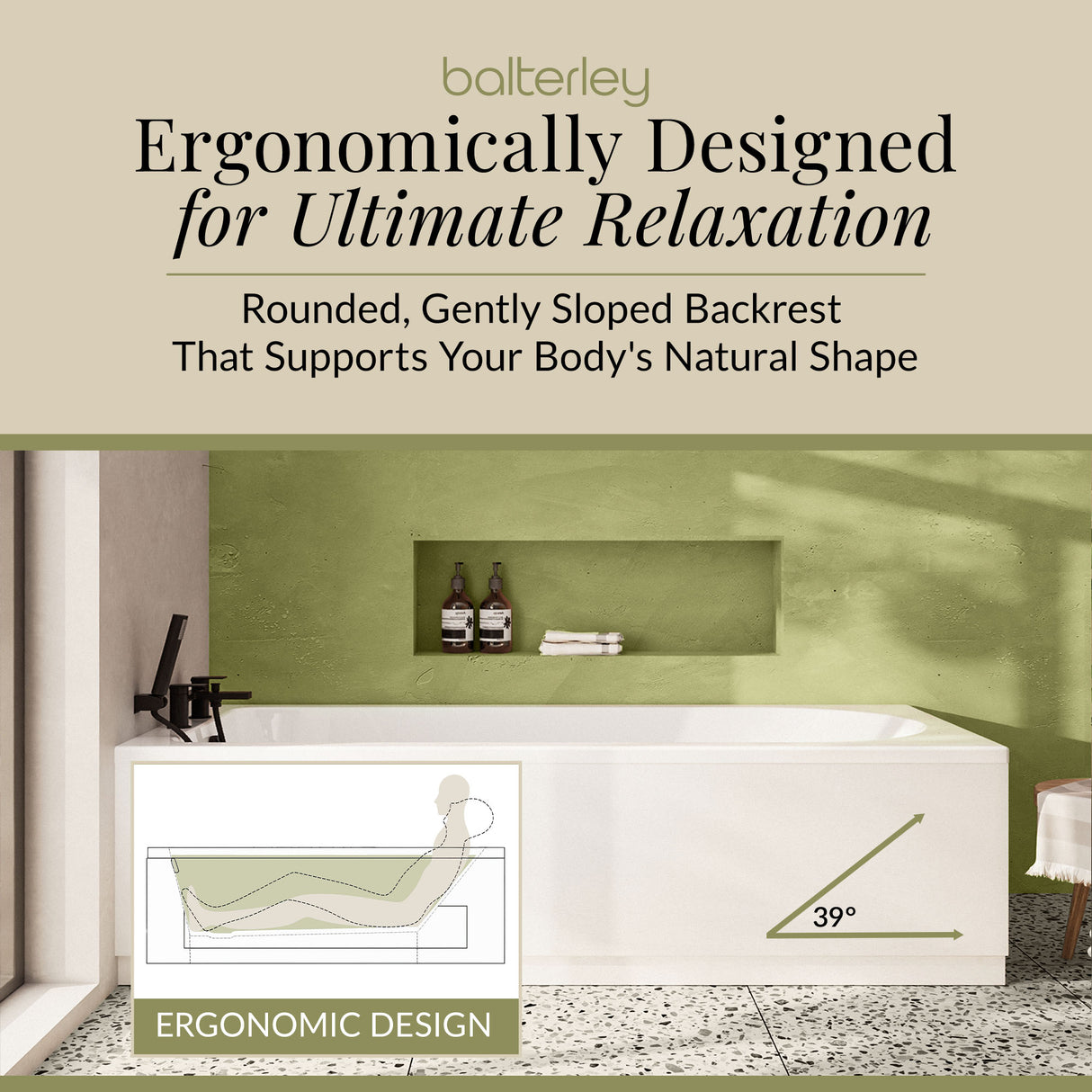 Round Single Ended Bath & Leg Set- Multiple Sizes Available