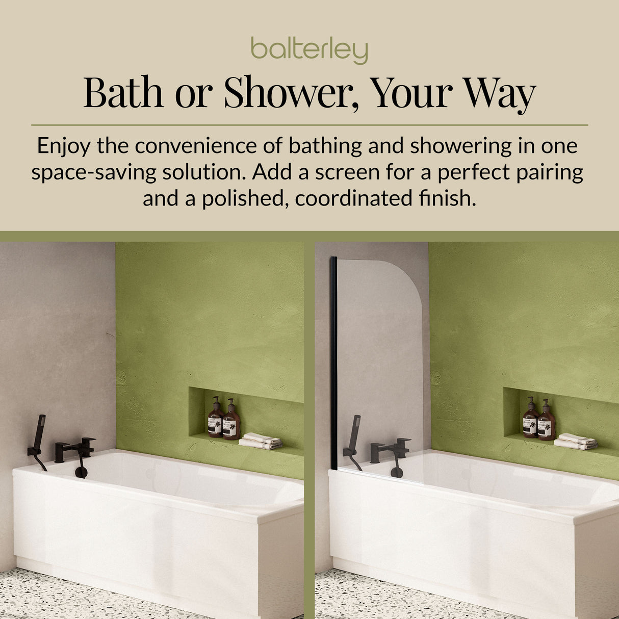 Round Single Ended Bath & Leg Set- Multiple Sizes Available