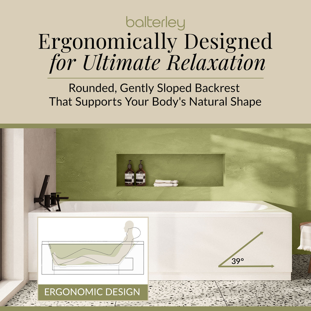 Round Single Ended Bath & Leg Set- Multiple Sizes Available