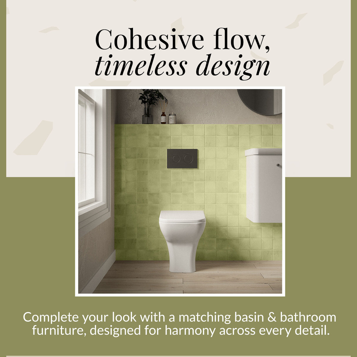 Square Back to Wall Toilet Pan & Soft Close Seat - Modern White Ceramic Bathroom Toilet