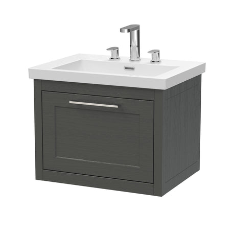Traditional Bathroom Wall Hung Vanity with Modern Fireclay Basin Unit - Choice of Size, Colour and Basin Type