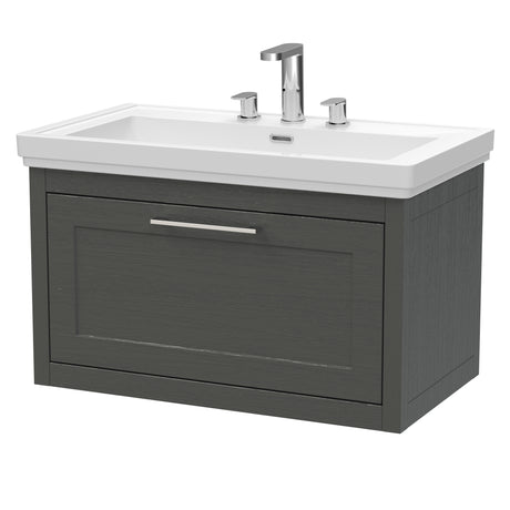 Traditional Wall Hung Vanity Basin Unit with Fireclay Basin - Choice of Size, Colour and Basin Type