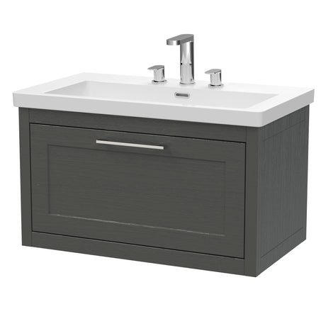 Traditional Bathroom Wall Hung Vanity with Modern Fireclay Basin Unit - Choice of Size, Colour and Basin Type