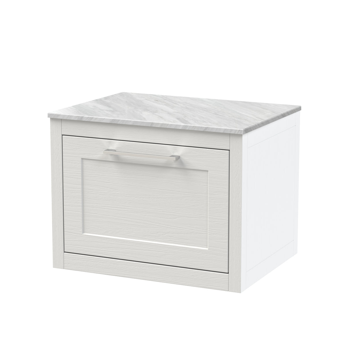 Traditional Bathroom Wall Hung Vanity Unit and Worktop - Choice of Size and Colour