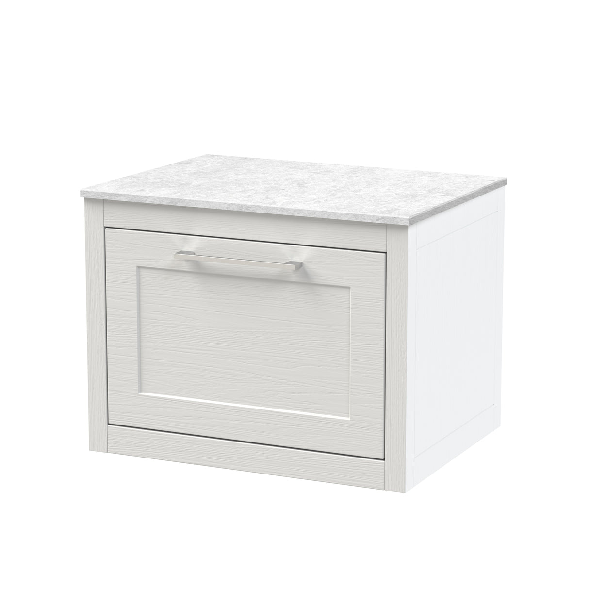 Traditional Bathroom Wall Hung Vanity Unit and Worktop - Choice of Size and Colour