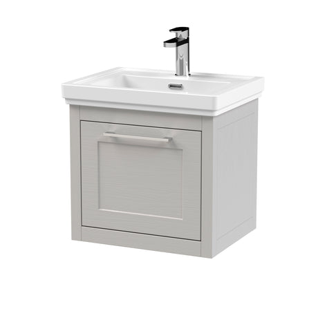 Traditional Wall Hung Vanity Basin Unit with Fireclay Basin - Choice of Size, Colour and Basin Type