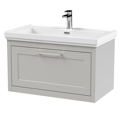 Traditional Wall Hung Vanity Basin Unit with Fireclay Basin - Choice of Size, Colour and Basin Type
