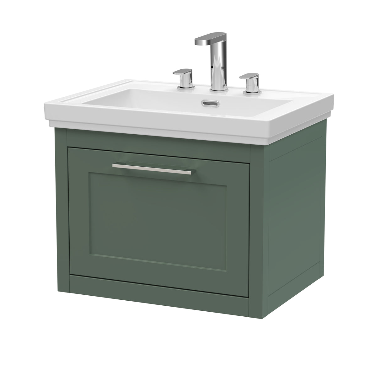 Blithbury Traditional Wall Hung Vanity Basin Unit with Fireclay Basin - Choice of Size, Colour and Basin Type