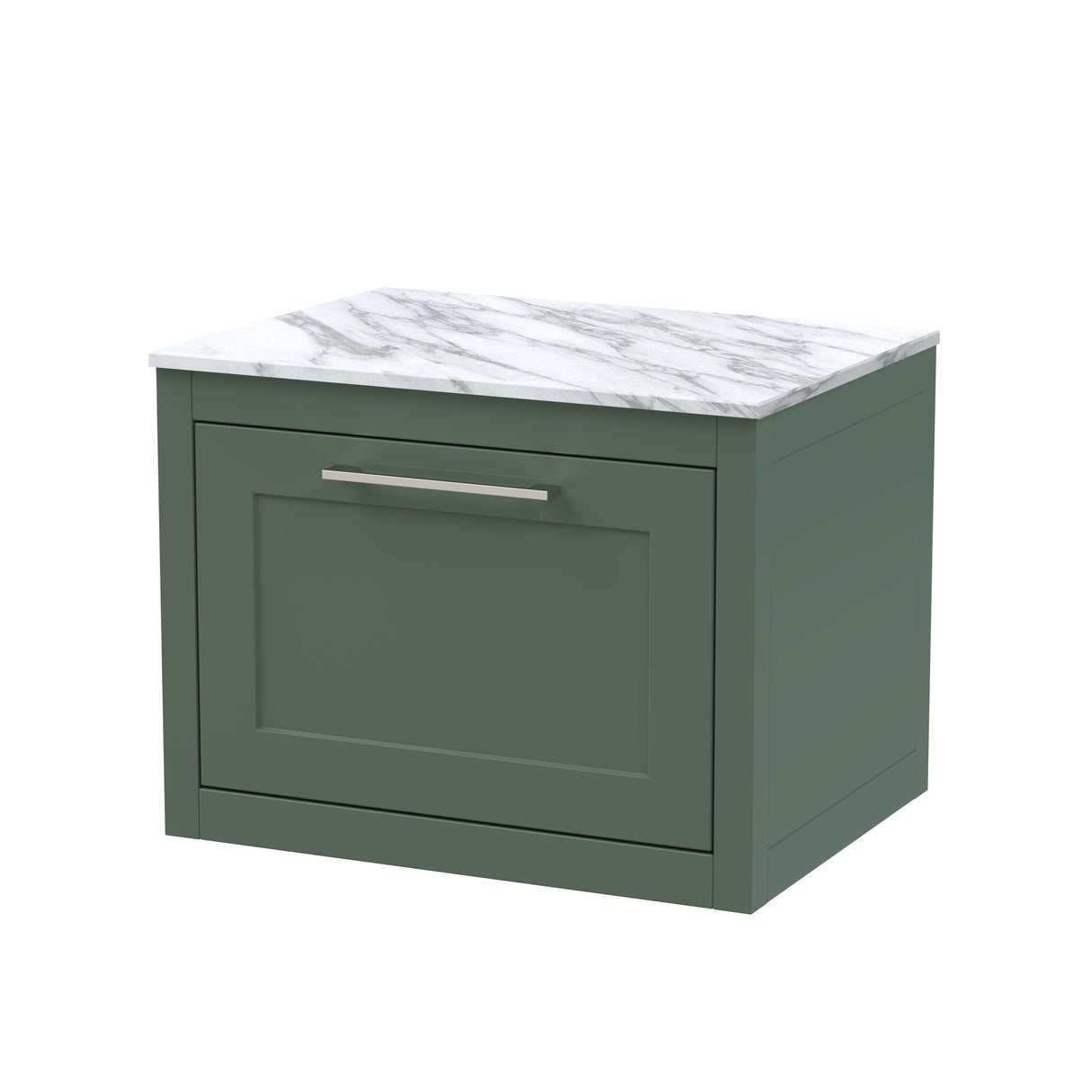 Traditional Bathroom Wall Hung Vanity Unit and Worktop - Choice of Size and Colour