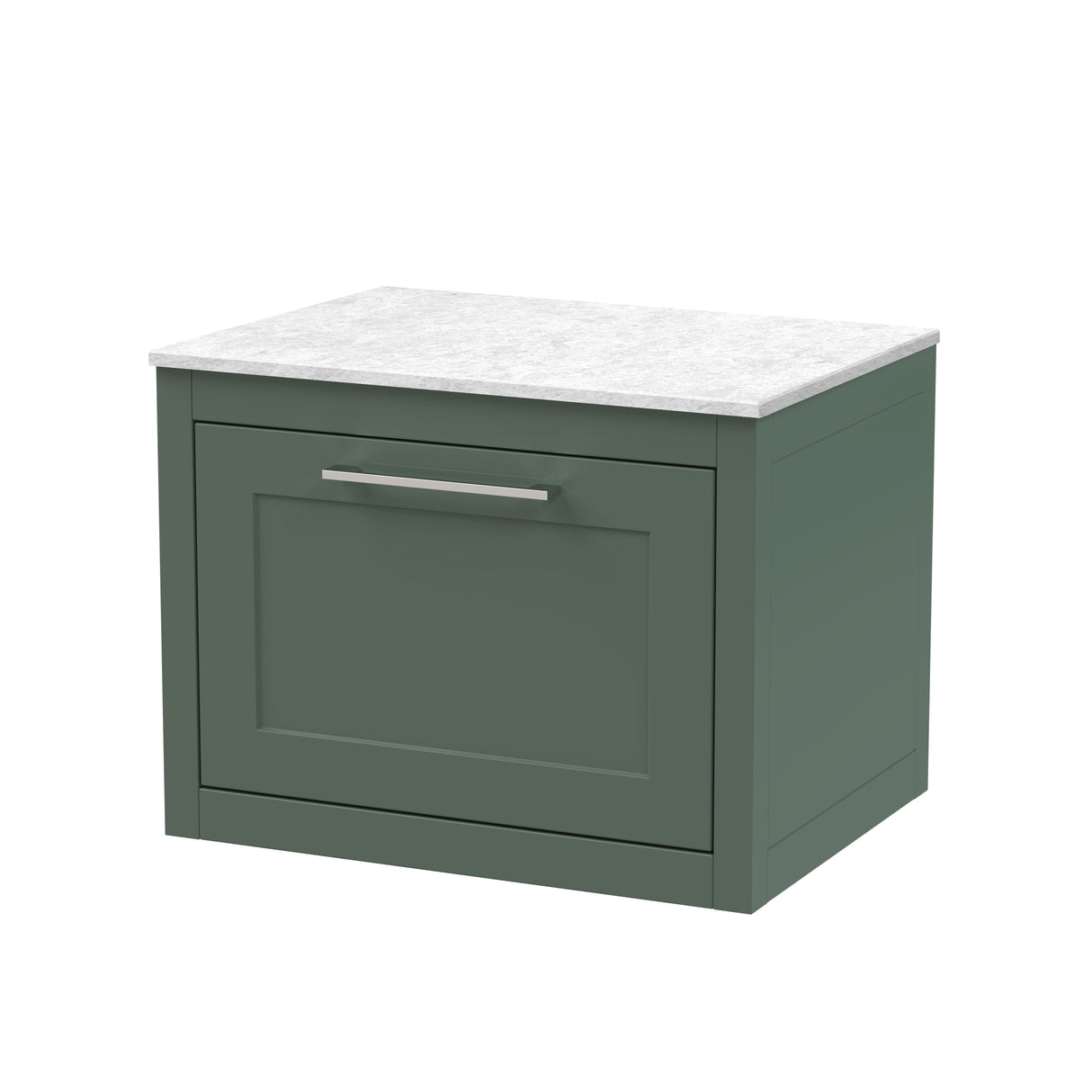 Traditional Bathroom Wall Hung Vanity Unit and Worktop - Choice of Size and Colour