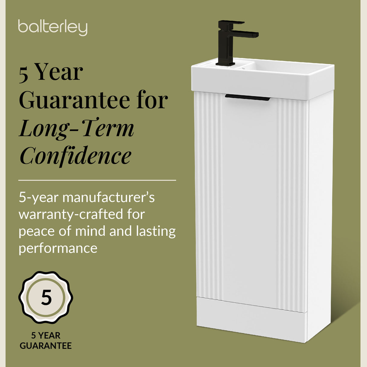 Retro Floor Standing Bathroom Cloakroom Vanity Basin Unit - Multiple Colours