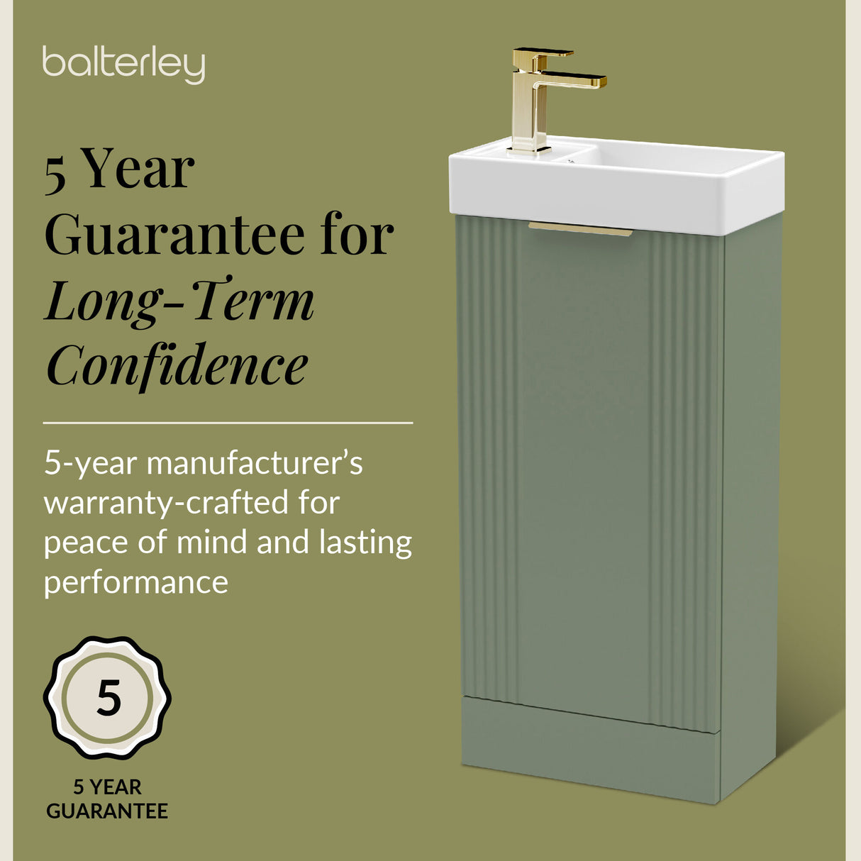 Retro Floor Standing Bathroom Cloakroom Vanity Basin Unit - Multiple Colours