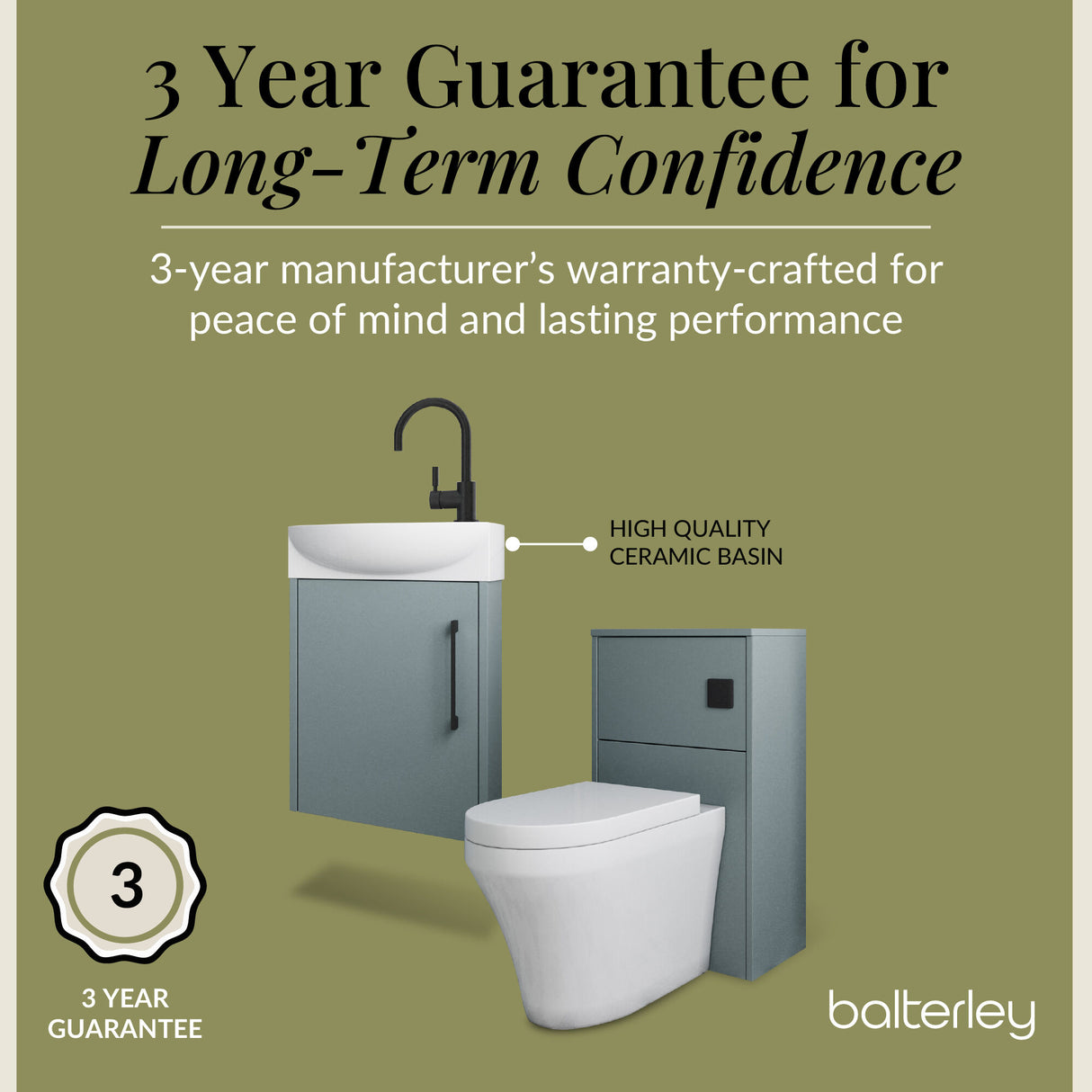 Winshill Wall Hung Cloakroom Bundle - Vanity, WC Unit, Toilet & Tap