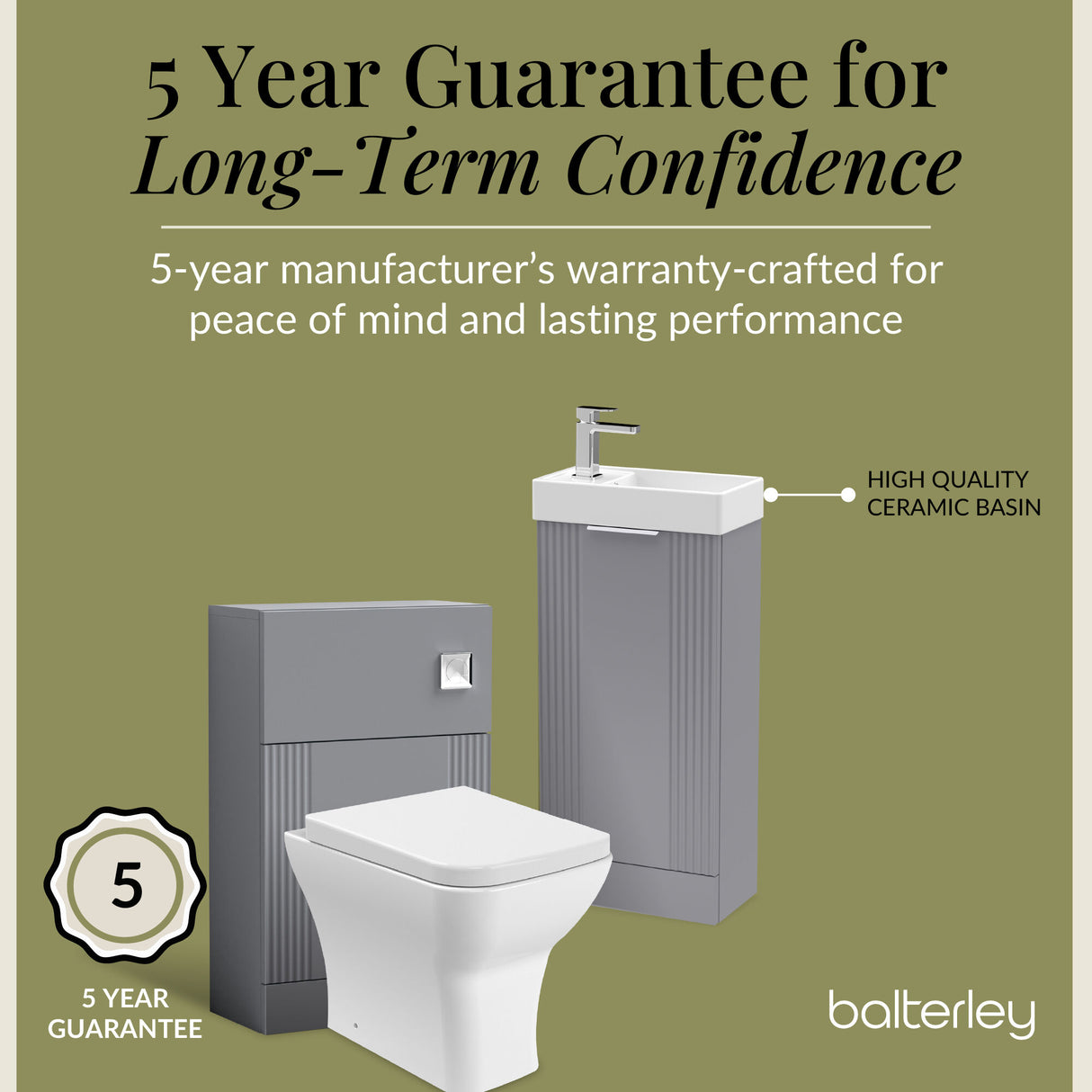 Retro Cloakroom Suite - Floor Standing Vanity Basin Unit, WC Unit, Toilet and Tap