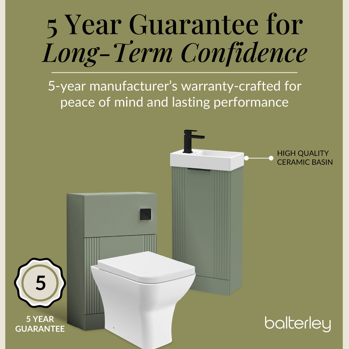 Retro Cloakroom Suite - Floor Standing Vanity Basin Unit, WC Unit, Toilet and Tap