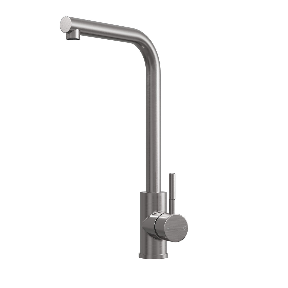 Modern L-Neck Kitchen Sink Mixer Tap Single Lever, Top Fix Installation – 347 x 90 x 245 mm - Choice of Colour