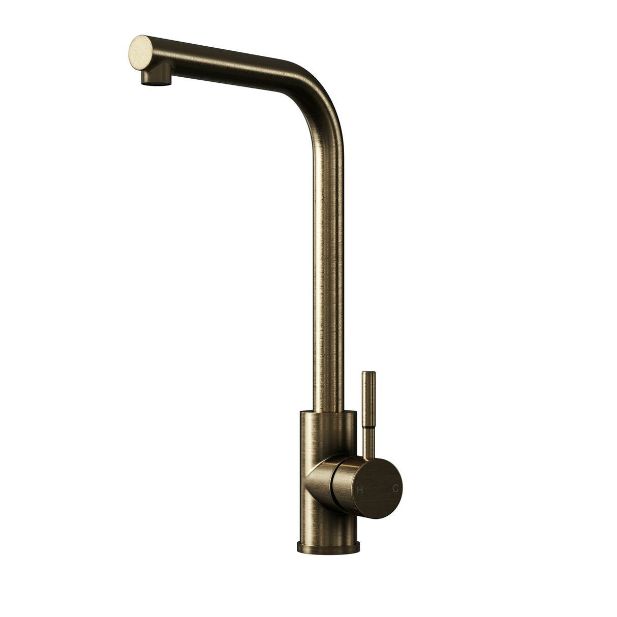 Modern L-Neck Kitchen Sink Mixer Tap Single Lever, Top Fix Installation – 347 x 90 x 245 mm - Choice of Colour