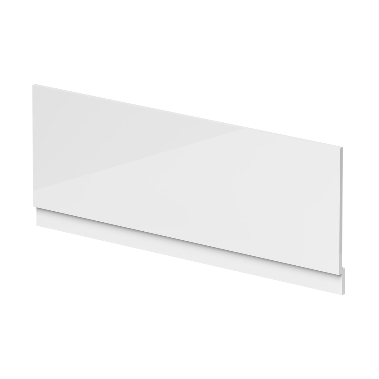 Gloss White MDF Bath Front Panel with Plinth - Choice of Size