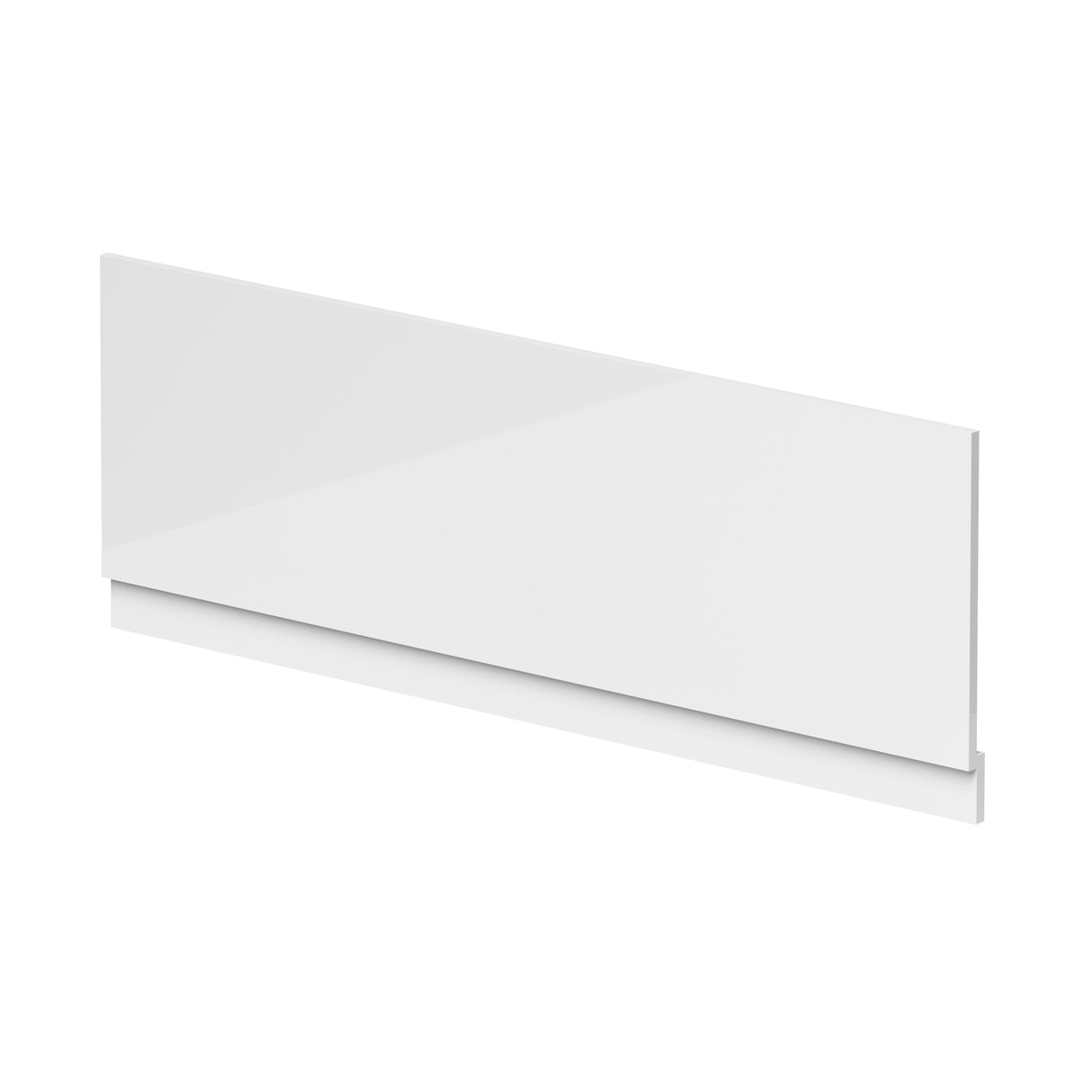 Gloss White MDF Bath Front Panel with Plinth - Choice of Size