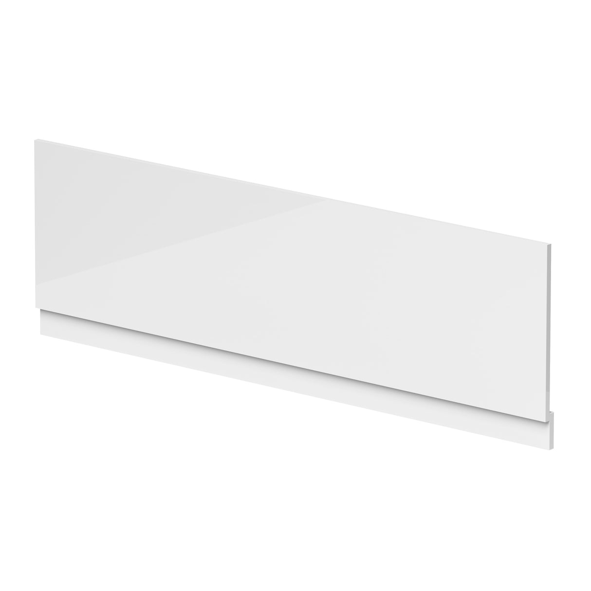 Gloss White MDF Bath Front Panel with Plinth - Choice of Size