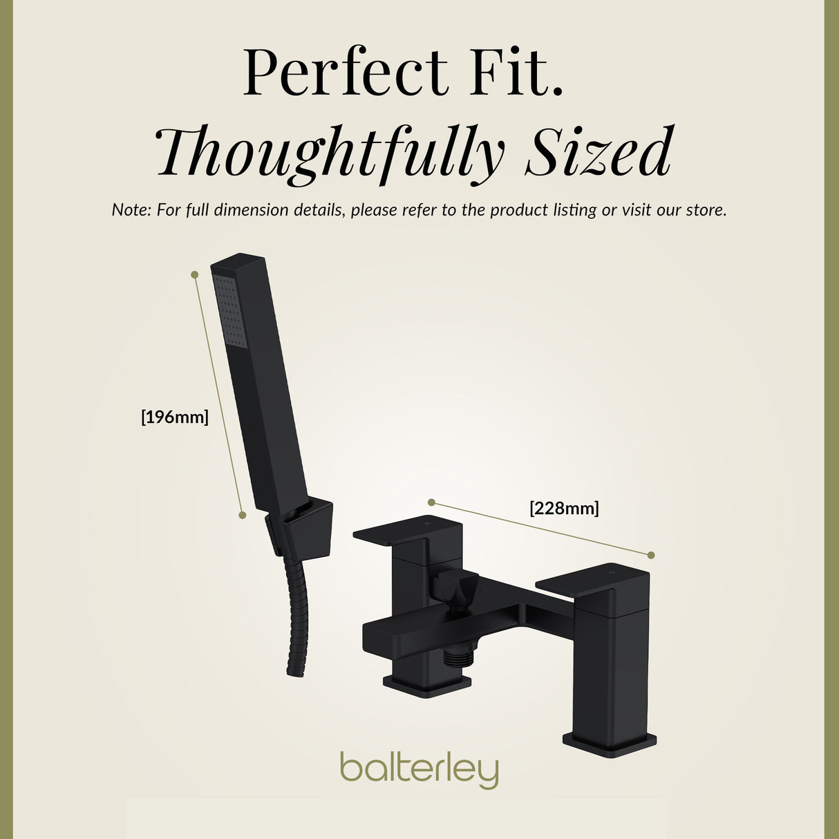 Square Deck Mounted Dual Lever Bath Shower Mixer Tap with Kit - Choice of Finish