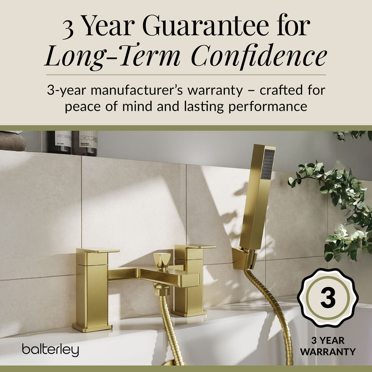 Square Deck Mounted Dual Lever Bath Shower Mixer Tap with Kit - Choice of Finish