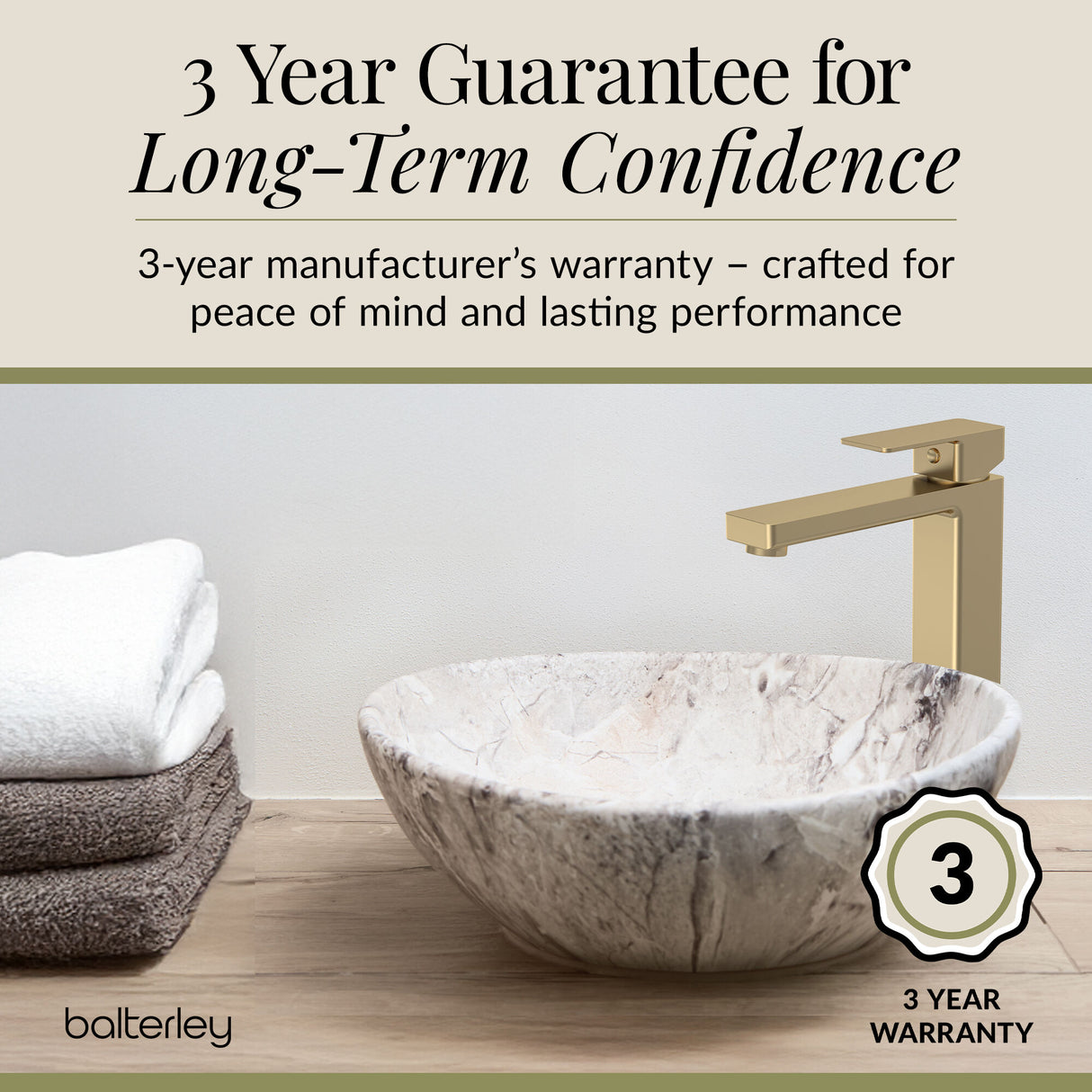 Square Tall High Rise Mono Basin Mixer Tap - Choice of Finish