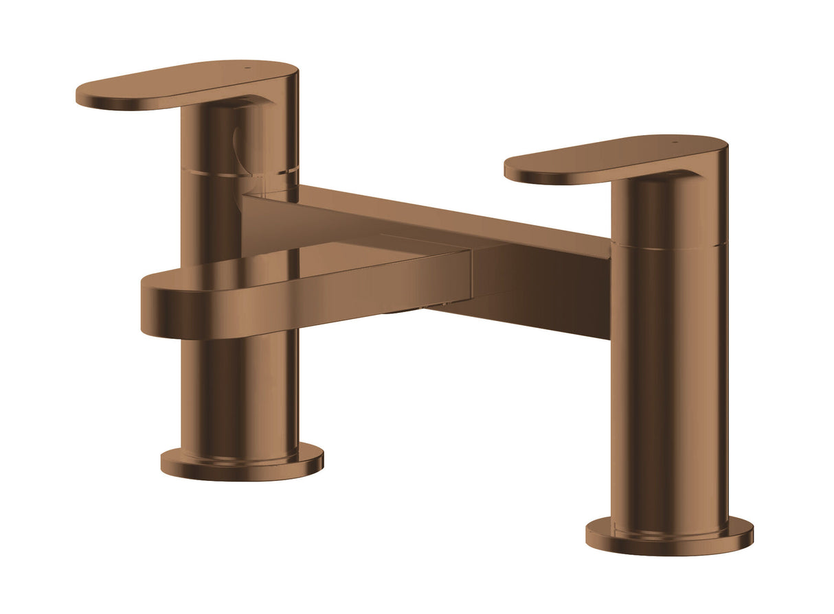 Dual Lever Round Deck Mounted Bath Filler Tap – Choice of Finish