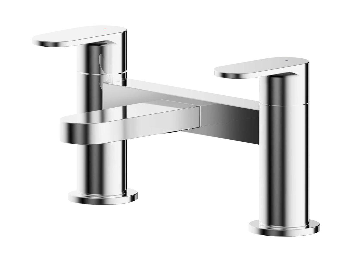 Dual Lever Round Deck Mounted Bath Filler Tap – Choice of Finish