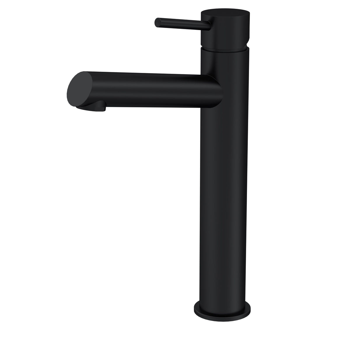 Minimalist Round Tall Mono Basin Mixer Tap - Choice of Finish