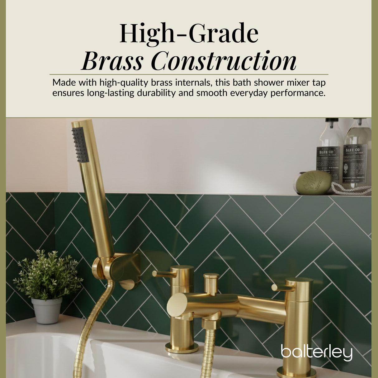 Round Minimalist Bath Shower Mixer Tap with Shower Kit - Choice of Finish