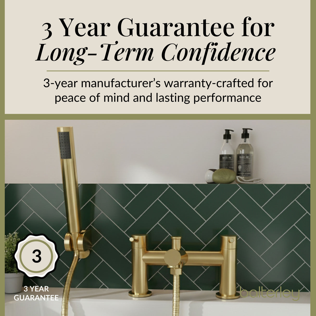 Round Minimalist Bath Shower Mixer Tap with Shower Kit - Choice of Finish