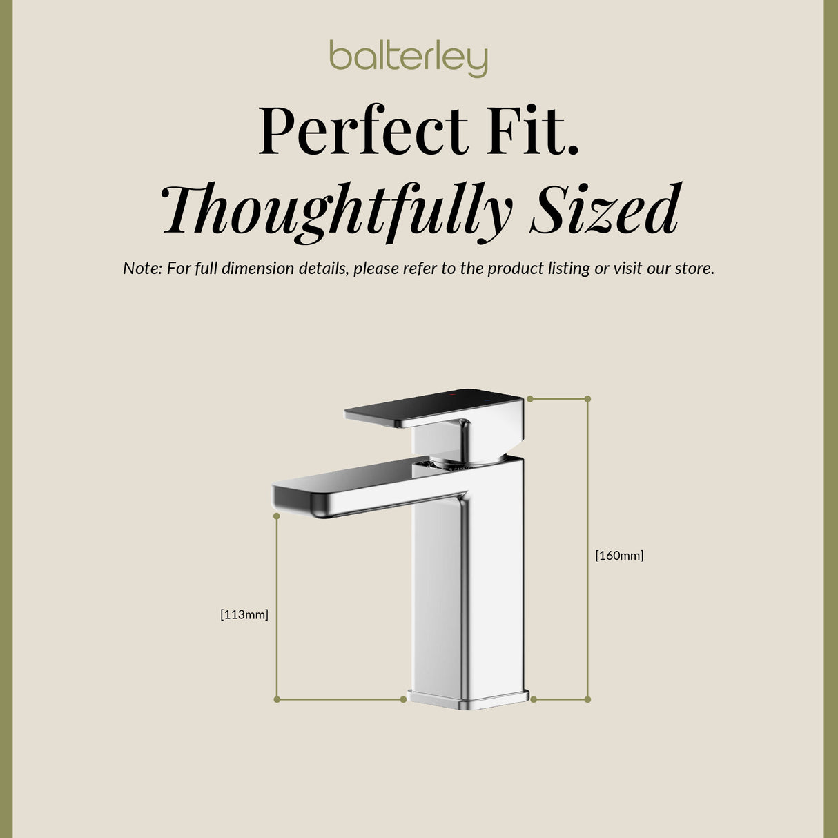 Square Mono Basin Mixer Tap with Push Button Waste – Choice of Finish