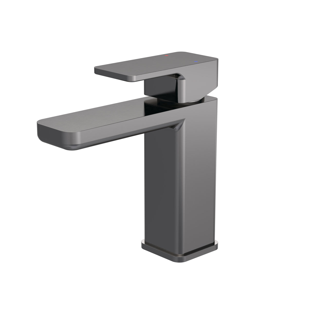 Square Mono Basin Mixer Tap with Push Button Waste – Choice of Finish