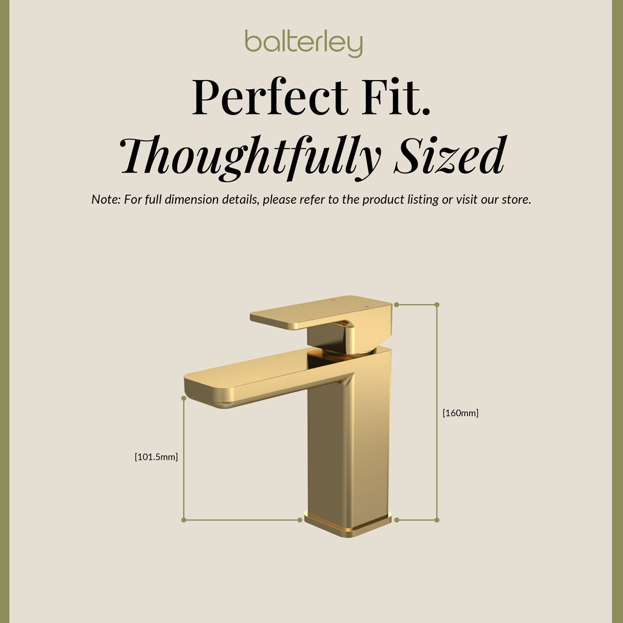 Square Mono Basin Mixer Tap with Push Button Waste – Choice of Finish