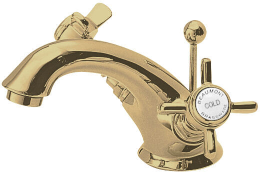 Balterley Hanchurch Traditional Mono Basin Mixer Tap - Chrome or Brushed Brass