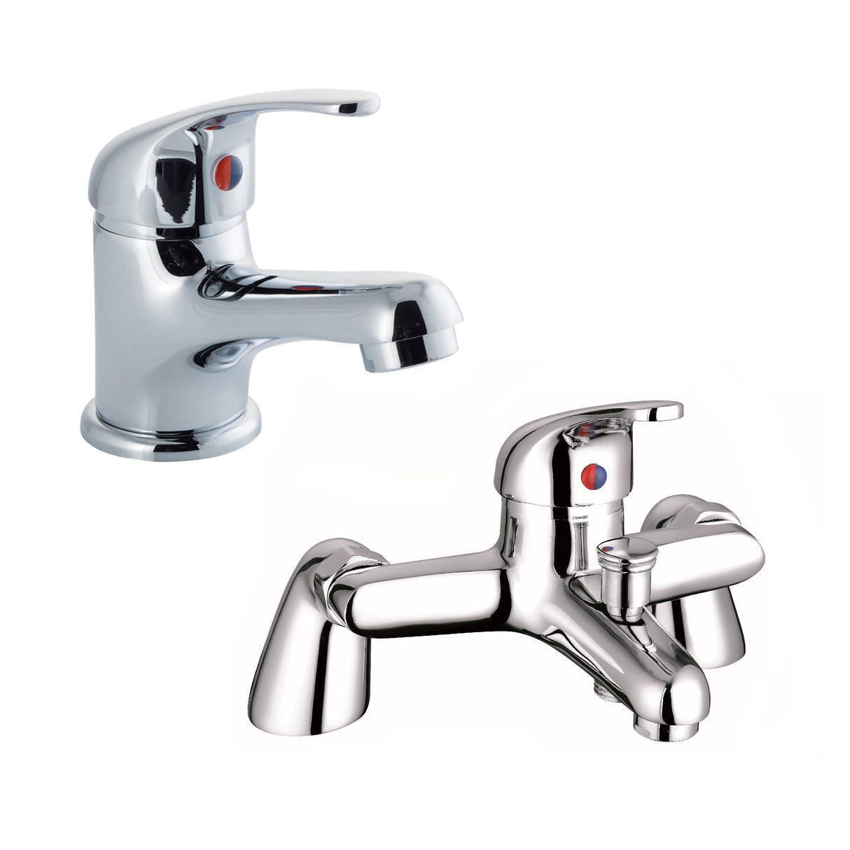 Mono Basin Mixer Tap and Choice of Bath Filler or Bath Shower Mixer Tap
