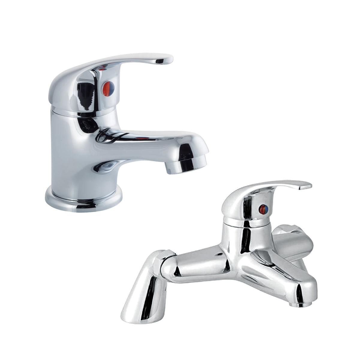 Mono Basin Mixer Tap and Choice of Bath Filler or Bath Shower Mixer Tap