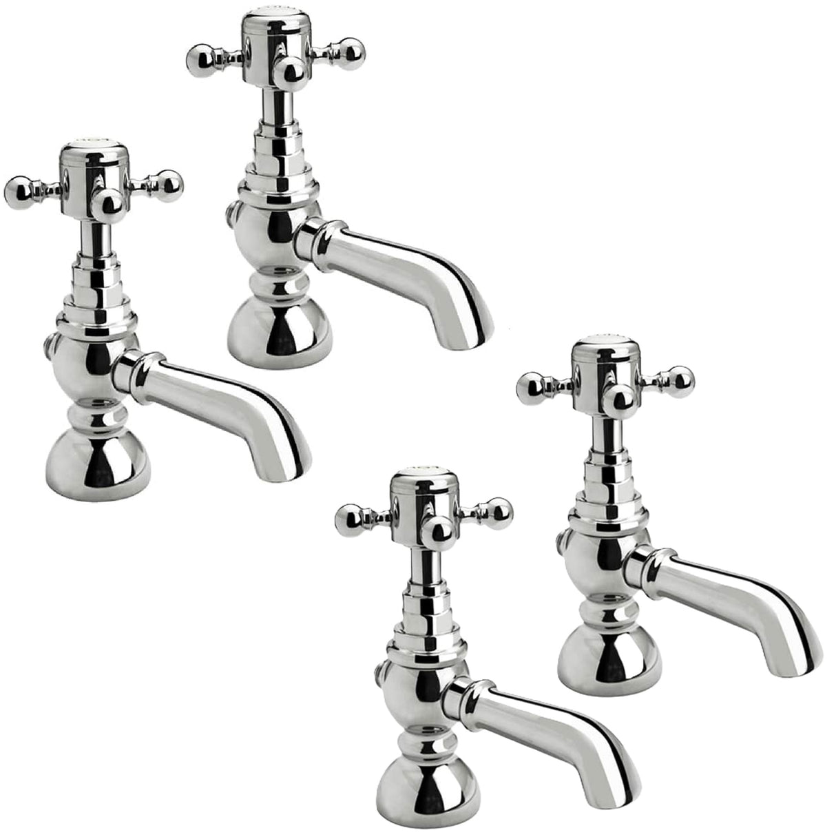 Traditional Crosshead Bathroom Sink and Bath Taps - Choice of Style