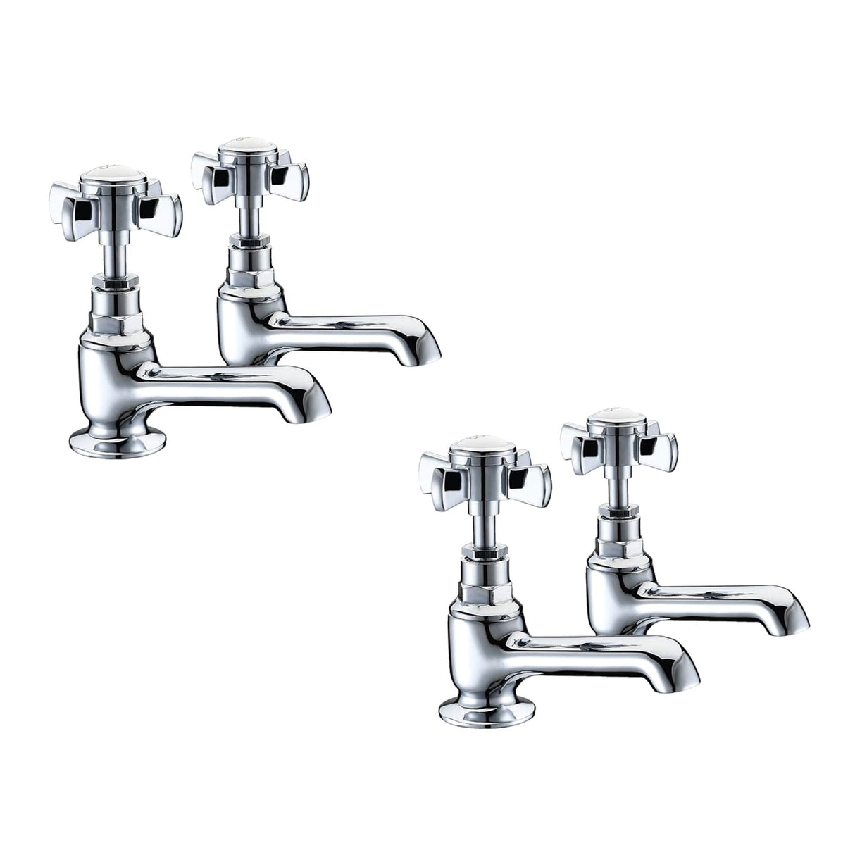 Traditional Crosshead Basin and Bath Taps - Choice of Style