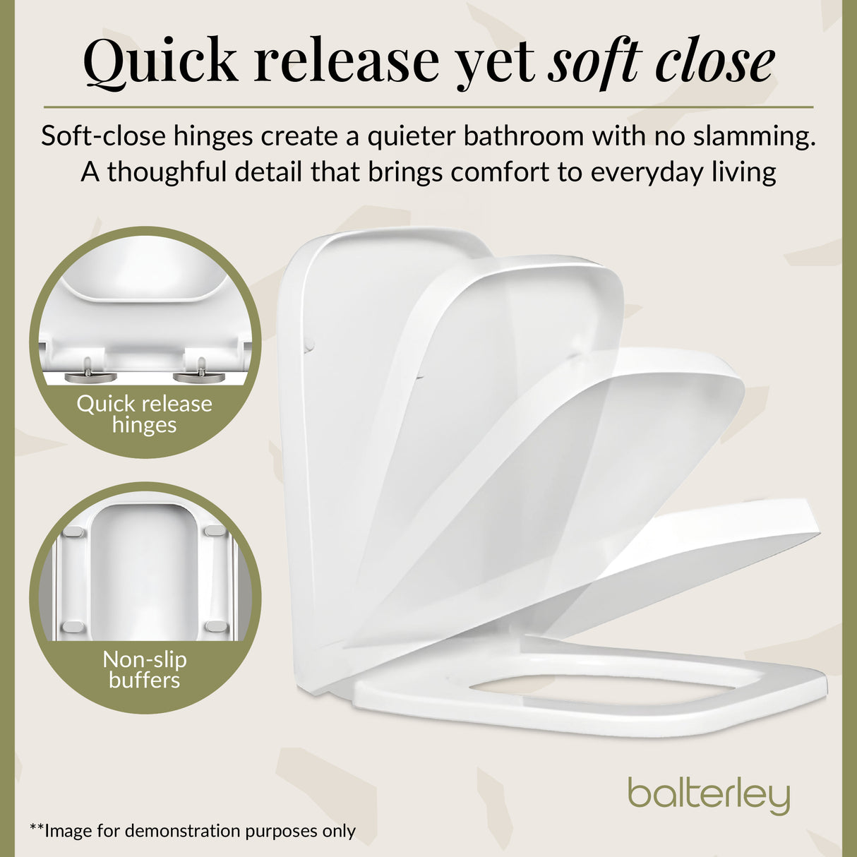 Modern White Semi Flush-to-Wall Toilet and Cistern – 610mm