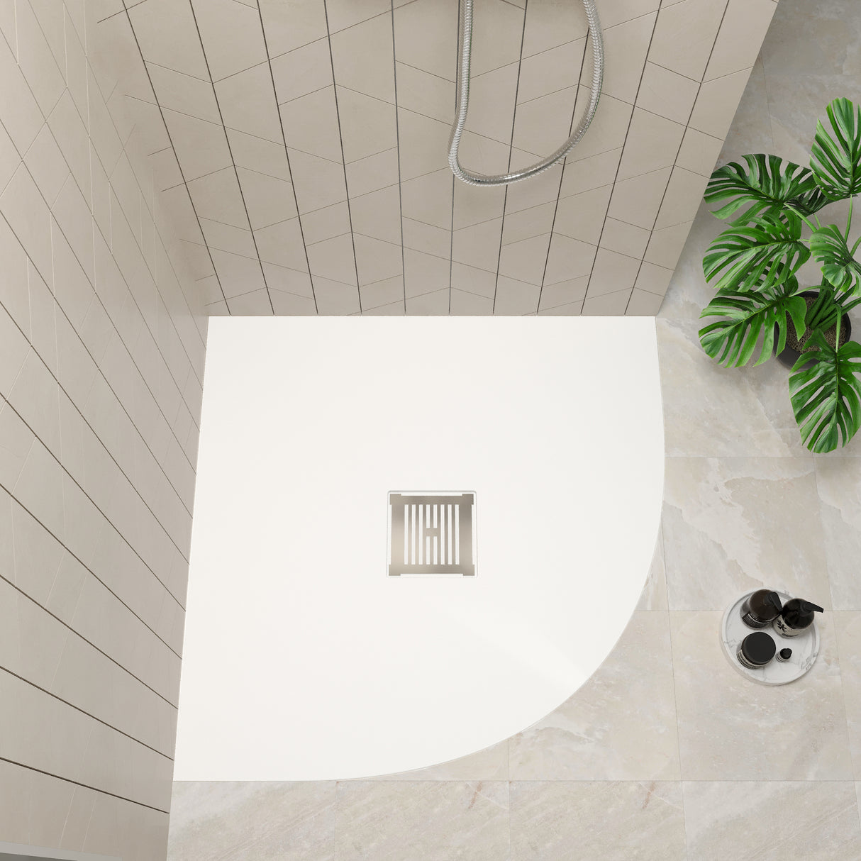 Premium Slimline Quadrant Shower Tray - Multiple Sizes and Finishes